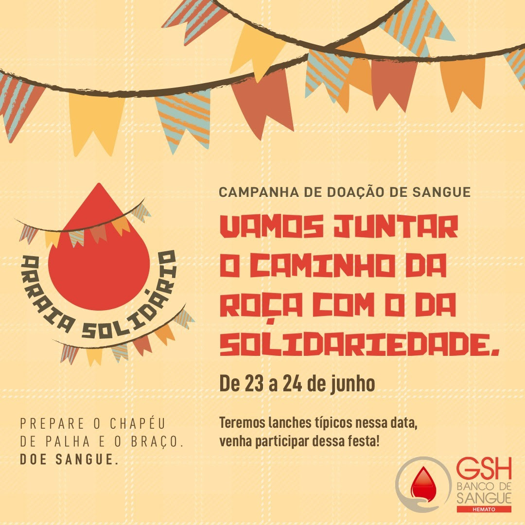 Banco de Sangue Hemato está em clima de Festa Junina Banco de Sangue Hemato está em clima de Festa Junina